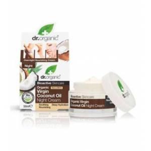 Dr Organic Crema de Noche con Aceite de Coco 50ml 1