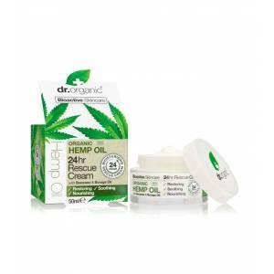 Dr Organic crema rescate 24hr Aceite de Cáñamo 50ml 1