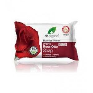 Dr Organic Pastilla de Jabón Rose Otto 100g 1