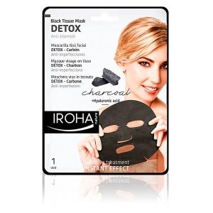 Mascarilla Iroha Detox Charcoal Black Tissue Facial 1