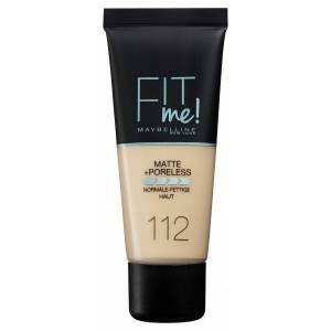 Maybelline Fit Me Matte&Poreless 112 Soft Beig 1